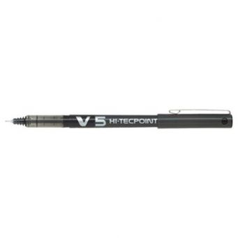 Pilot Hi-Tecpoint V5 Liquid Ink Rollerball Pen Fine Tip - Black