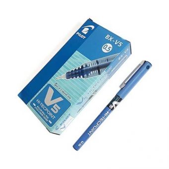 Pilot Hi-Tec point V5 Liquid Ink Rollerball pen Fine Tip 12pcs - Blue