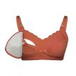 Okus - Comfy Cotton Seamless Nursing Bra Orange 40