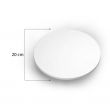 Round White Acrylic Sheet 20cm - 2pcs