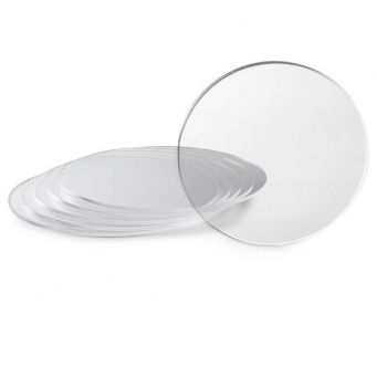 Clear Acrylic 20cm Round - 5pcs