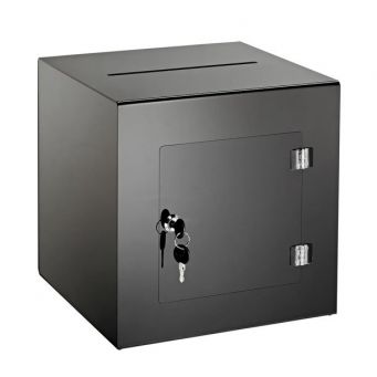 Acrylic Ballot Black Box 40 X 40 X 40 cms