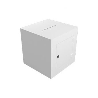 Acrylic Ballot White Box 40 X 40 X 40 Cms
