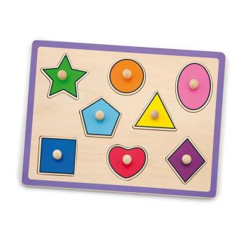 Wooden Flat Puzzle - Shapes