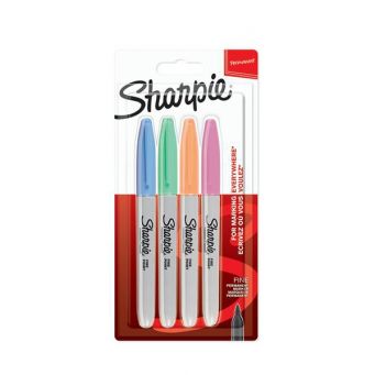 Sharpie P.Marker Fine Pastel Bls 4col