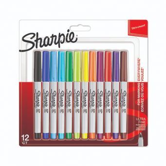 Sharpie P.Marker Ultra Fine Bls 12col