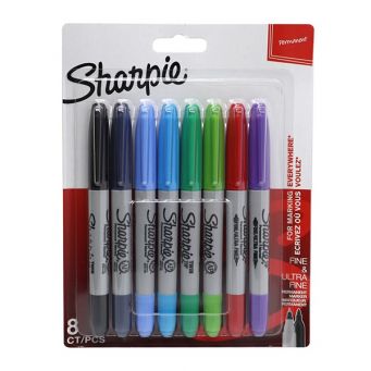 Sharpie P.Marker Twin Tip Bls 8col