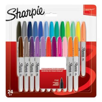 Sharpie P.Marker Fine Bls 24col