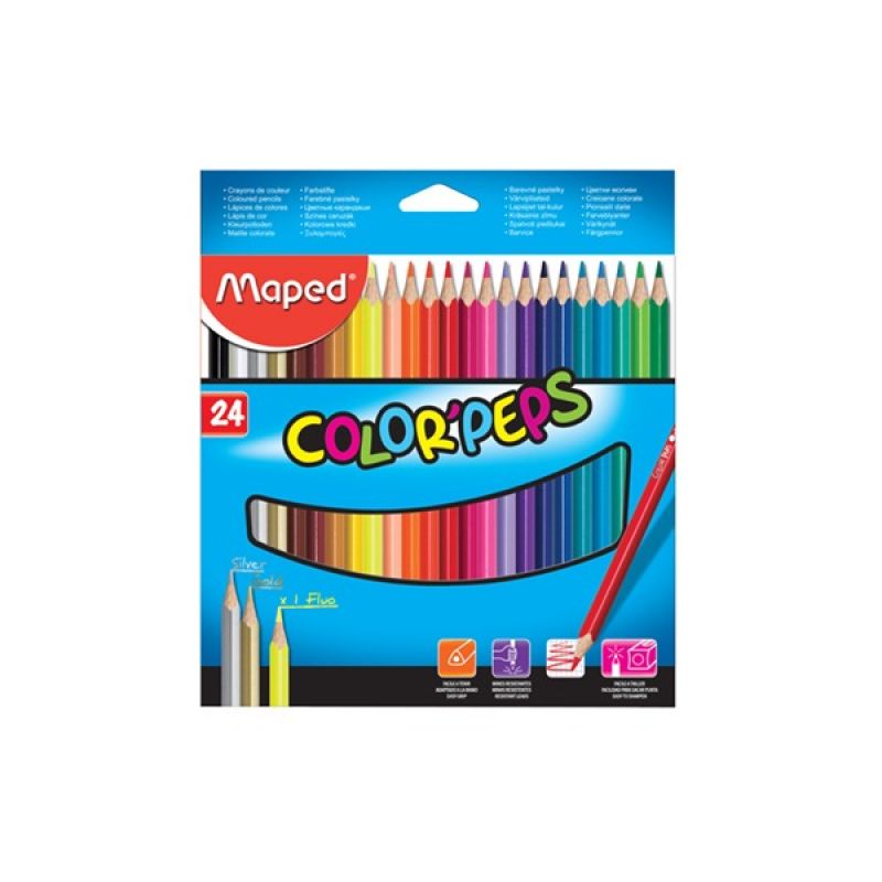 Maped Color Peps Pencils 24Col Set