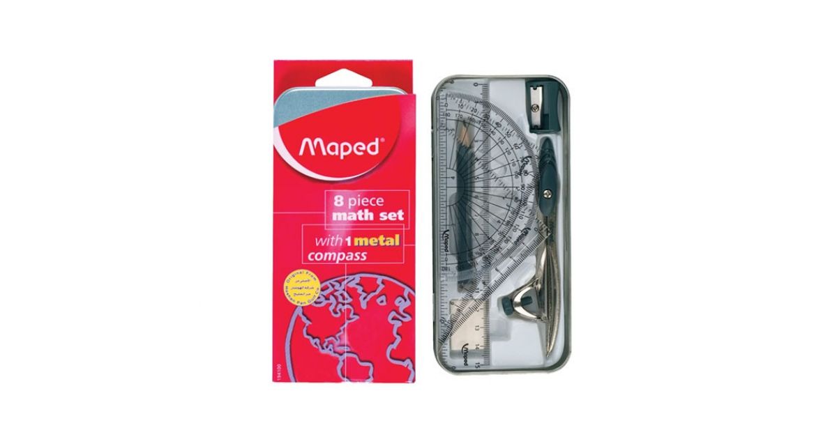 Shop Maped Math Set Study Geometry 8pc Set Online | Sandhai.ae | sandhai.ae