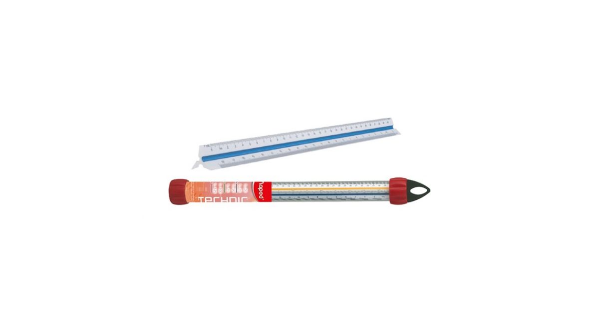 Buy Maped Triangular Ruler Scale Online UAE | sandhai.ae