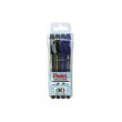 Pentel Twin Tip Marker Wallet =4pcs 2BE + 2BK