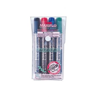 Pentel Maxiflo Permanent Chl Wlt=4Pc