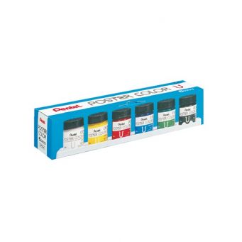 Pentel Poster Clr 30ml Set=6colors