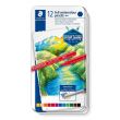 Staedtler Coloured Pencil Aquarell Metal Set 12col