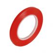 6mm Clear, Polyester Double Sided Tape With Red Liner