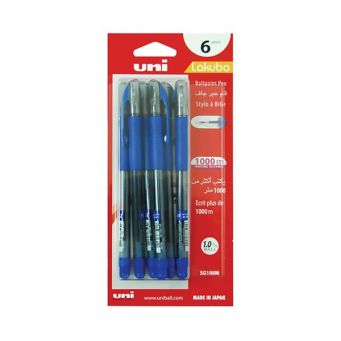 Uni-Ball Ball Pen Lakubo 1 Pack 6pcs