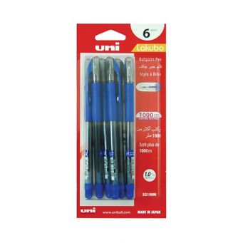 Uni-Ball Ball Pen Lakubo 1 Pack 6pcs