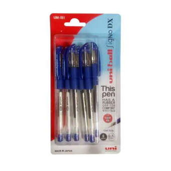 Uni-Ball Signo Gel Pen 0.7mm 1 Pack 6pcs Blue