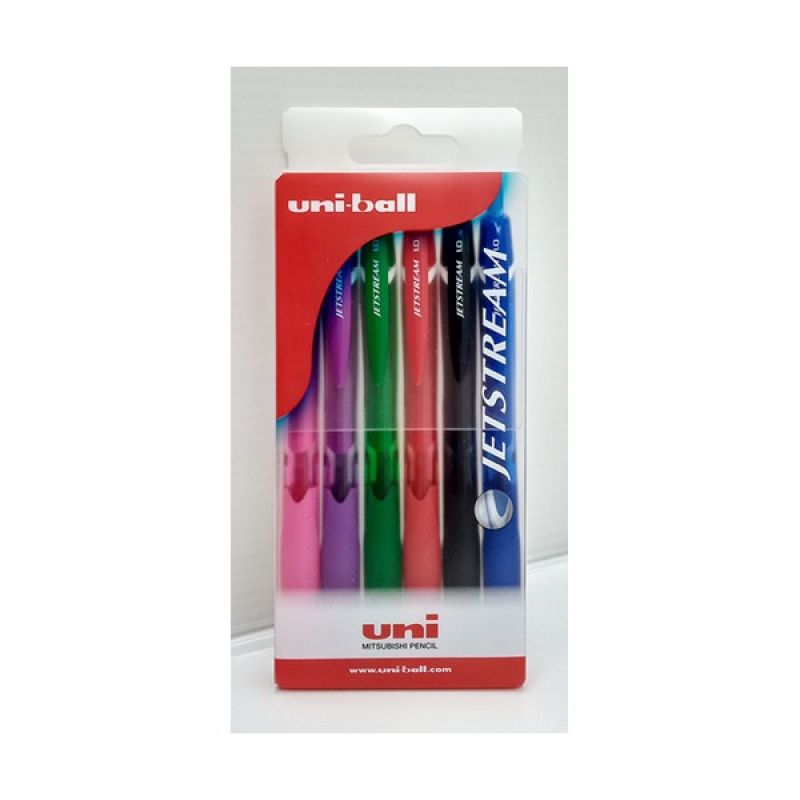 Uni-Ball Jetstream Colors Retractable Ballpoint Pen1.0mm 1Pack 6 Psc