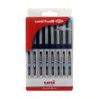 Uni-Ball EYE Roller Pen 1pack 8 Pcs (6+2) Blue