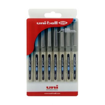 Uni-Ball EYE Roller Pen 1pack 8pcs (6+2) Blue