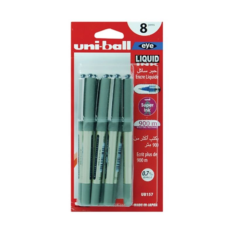 Uni-Ball 157 D-Series Fine Retractable Pen 1pack 8psc Black