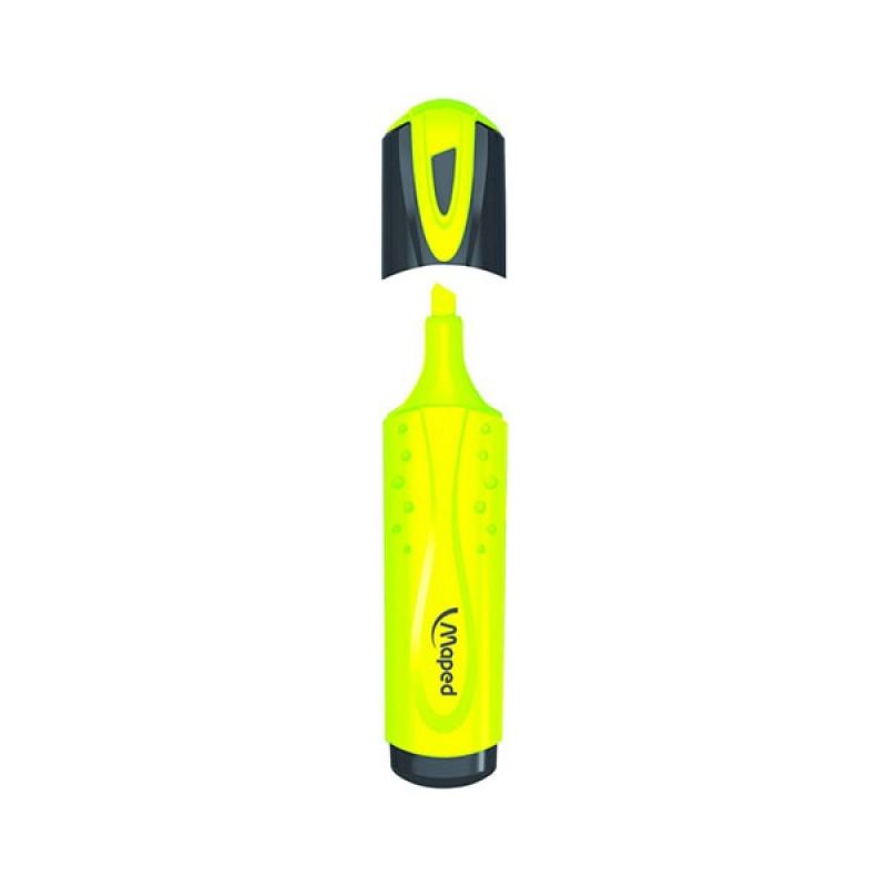 Maped Highlighter Fluopeps Classic Yellow Box 12