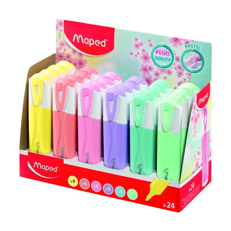 Maped Highlighter FluoPeps Pastel 24pcs