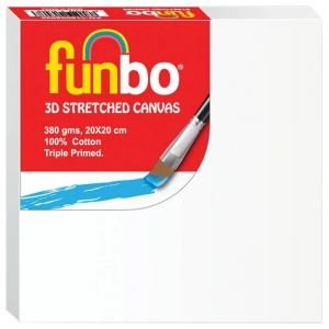 Funbo Stretched 3D Canvas 380 Gms 20X20 Cm