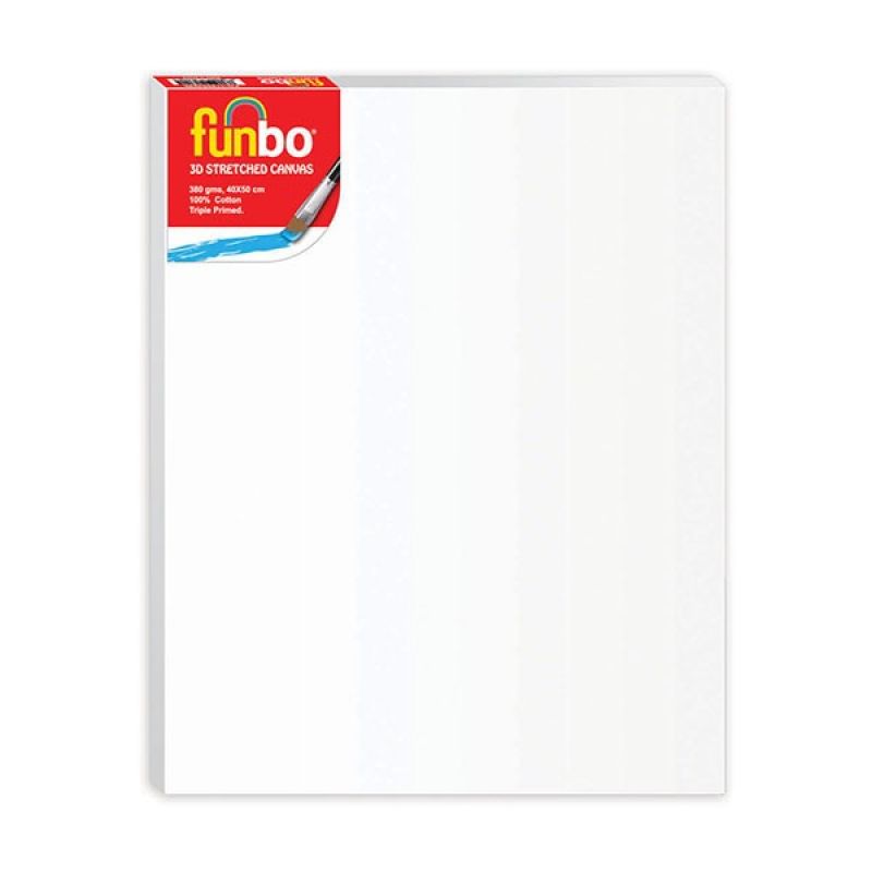 Funbo Stretched 3D Canvas 380 Gms 40X50 Cm