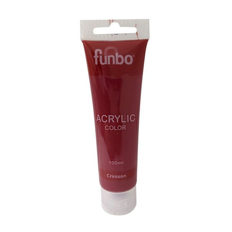 Funbo Acrylic Tube 100ml 01 Crimson