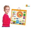 Wooden Educational Magnetic Calendar
