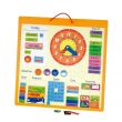 Wooden Educational Magnetic Calendar