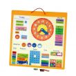 Wooden Educational Magnetic Calendar