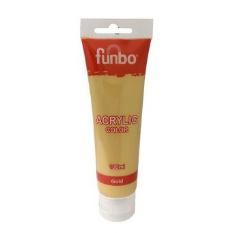 Funbo Acrylic Tube 100ml 144 Gold