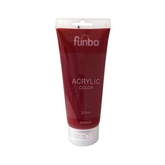 Funbo Acrylic Tube 200ml 01 Crimson