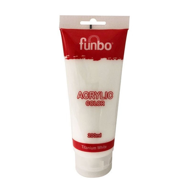Funbo Acrylic Tube 200ml 44 Titanium White