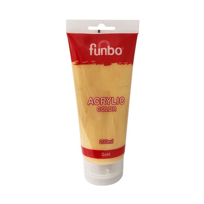 Funbo Acrylic Tube 200ml 144 Gold