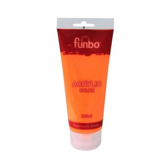 Funbo Acrylic Tube 200ml 147 Fluorscent Orange