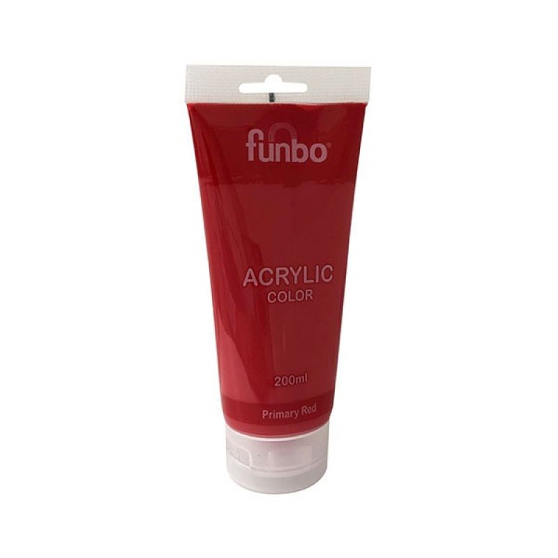 Funbo Acrylic Tube 200ml 302 Primary Red