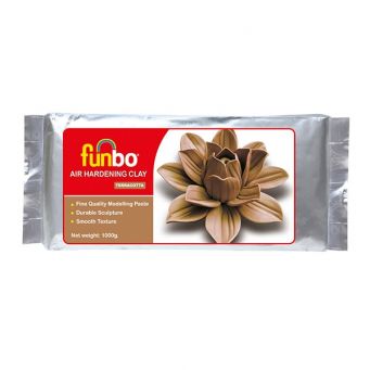 Funbo Air Hardening Clay 1000 Gms Terracota