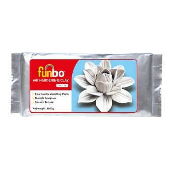 Funbo Air Hardening Clay 1000 Gms White