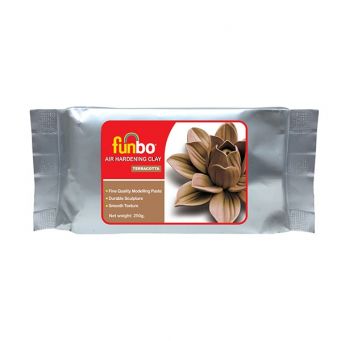 Funbo Air Hardening Clay 250 Gms Terracota