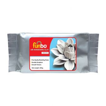 Funbo Air Hardening Clay 250 Gms White