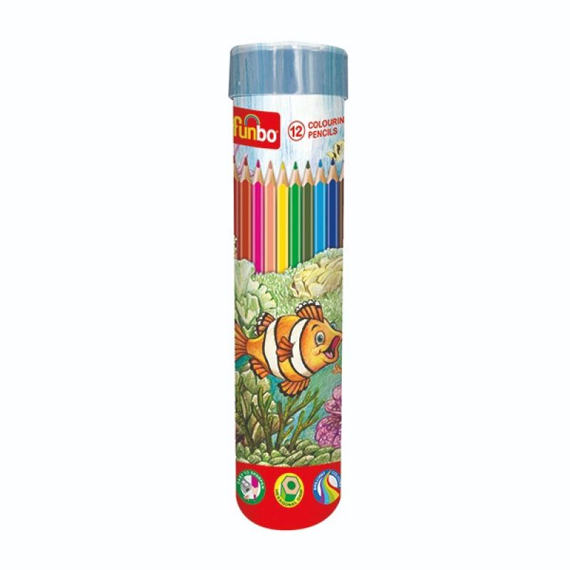 Funbo Coloring Pencil Cylinder Set=12Colors