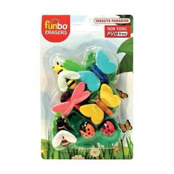 Funbo 3D Eraser In Blister Pack-Insect