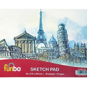 Funbo Sketch Pad A4 110 Gsm, 20 Sheets
