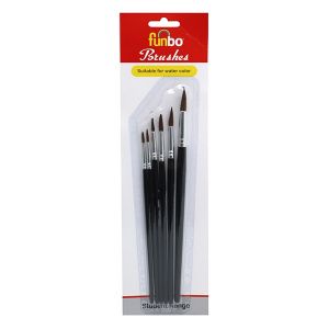 Funbo Brush Water Color Short Round Set#2,4,6,8,10,12