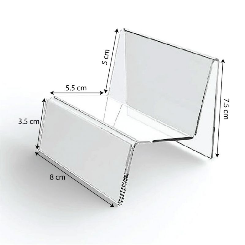 Display Stand With Slide In Insert Pocket